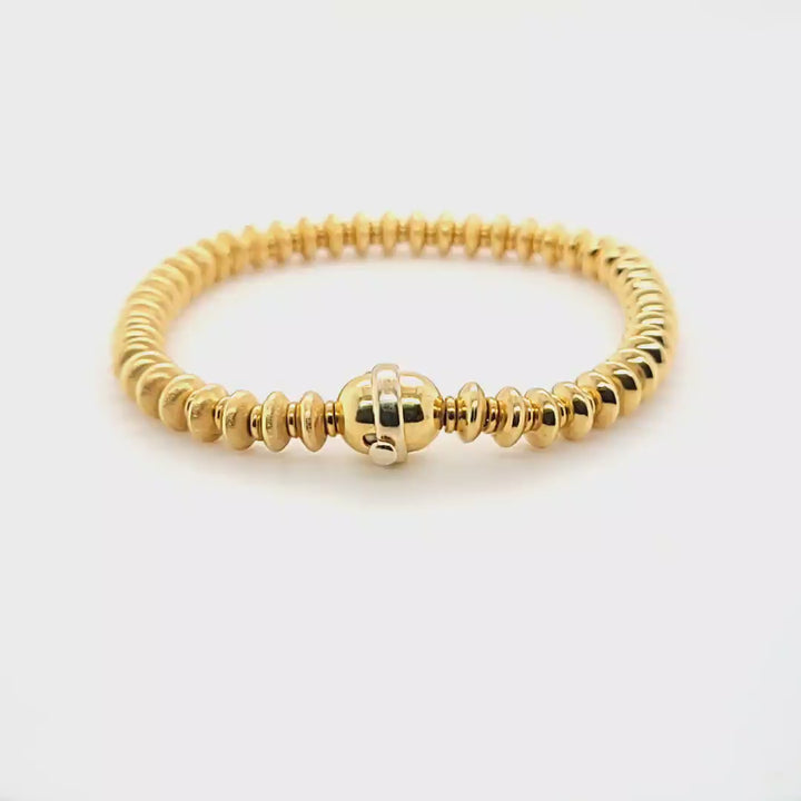 Satin Finish Yellow Gold Bracelet