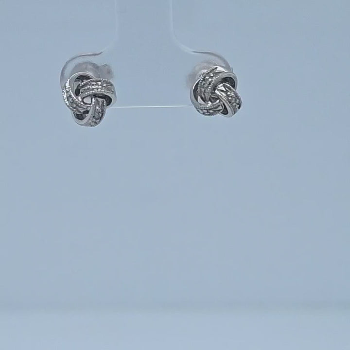Diamond Knot Studs