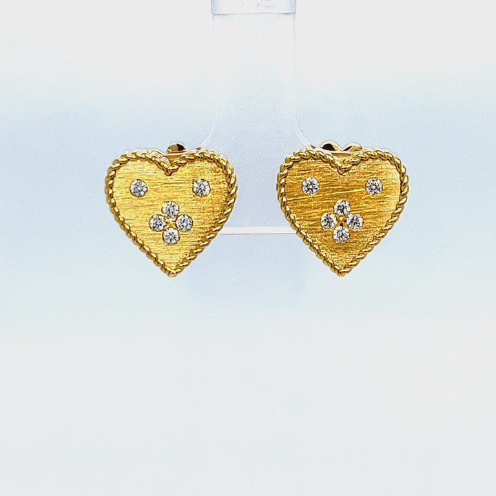 Venetian Princess Heart Earrings