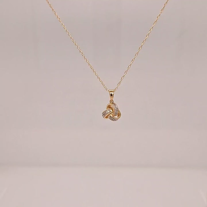 Diamond Knot Necklace