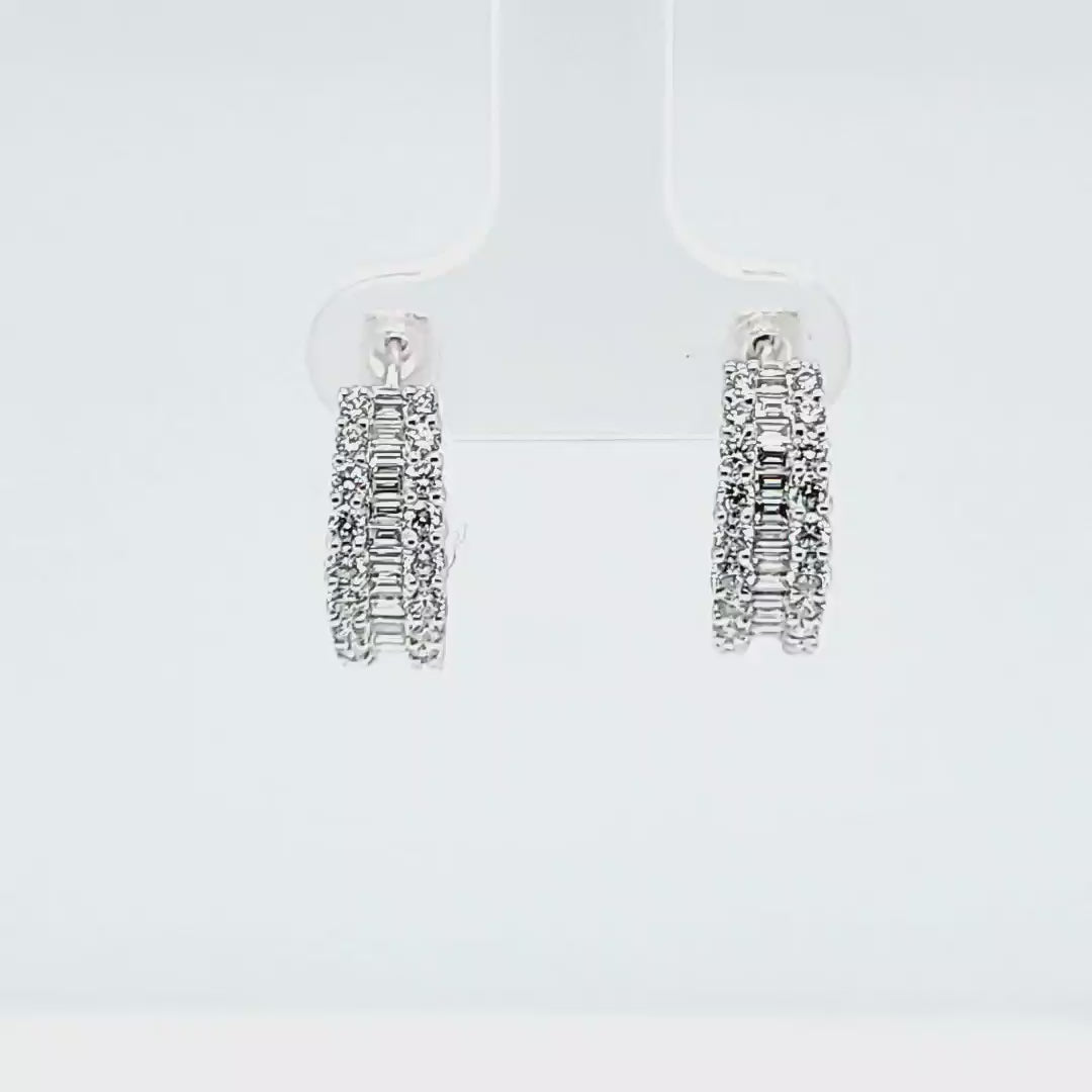Diamond Hoop Earrings