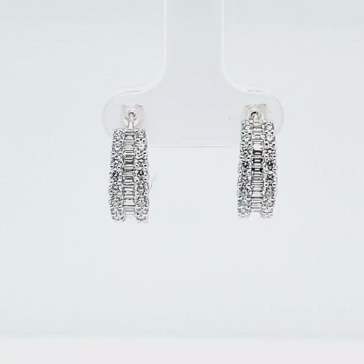 Diamond Hoop Earrings