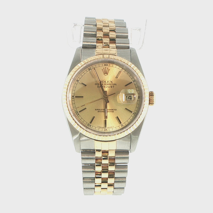 Rolex Datejust 36mm Two-Tone 18K Yellow Gold & Stainless Steel Watch