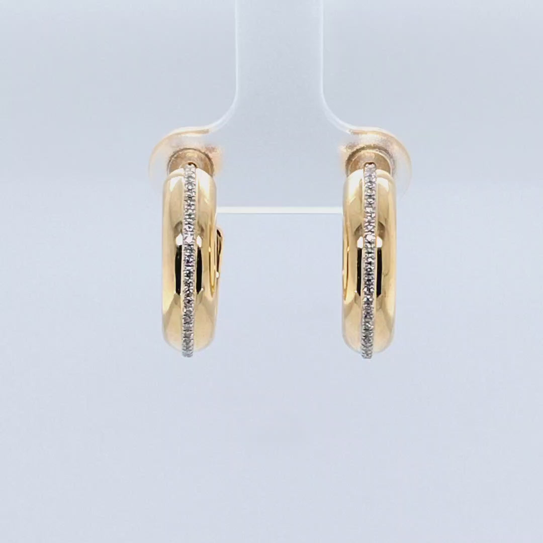 Diamond Hoop Earrings