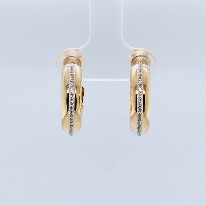 Diamond Hoop Earrings