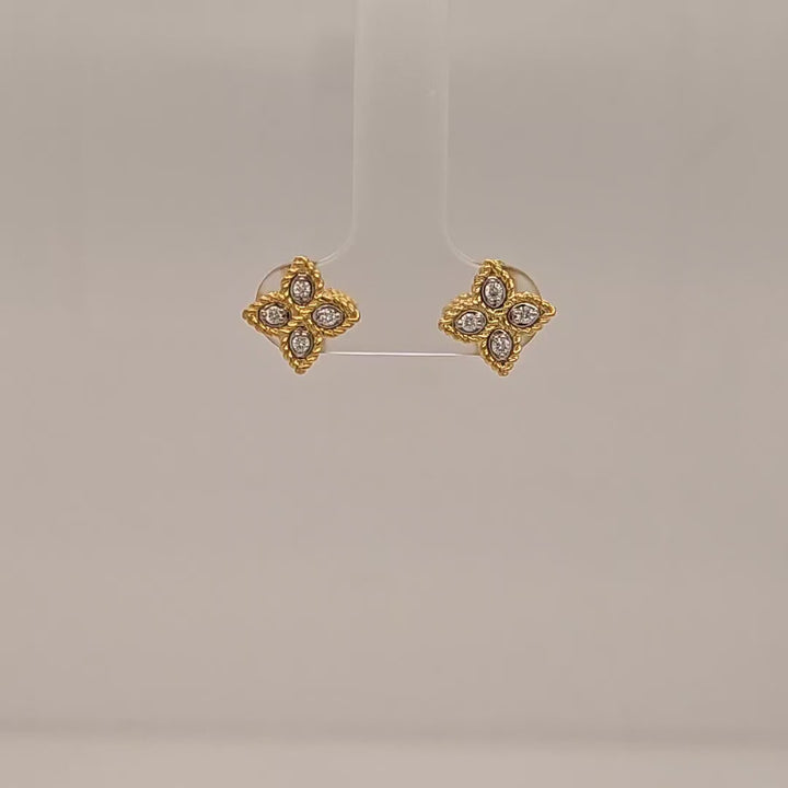 Princess Flower Stud Earrings