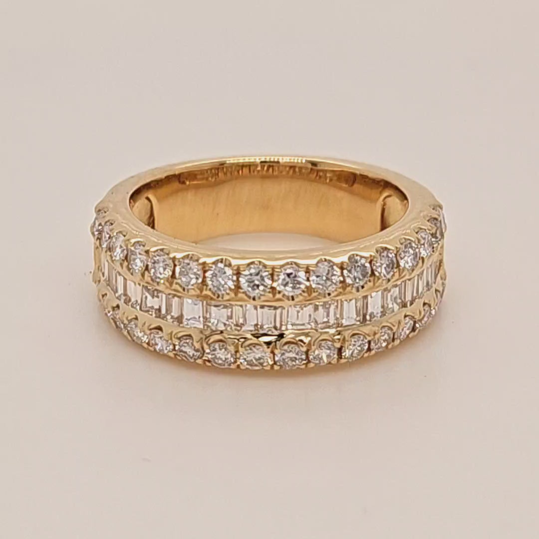 Baguette Diamond Band