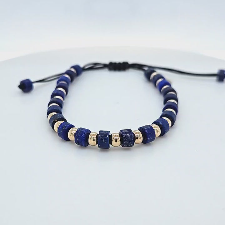 Lapis Lazuli Bead Bracelet