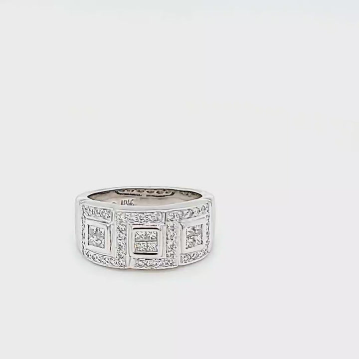 Wide Diamond Band