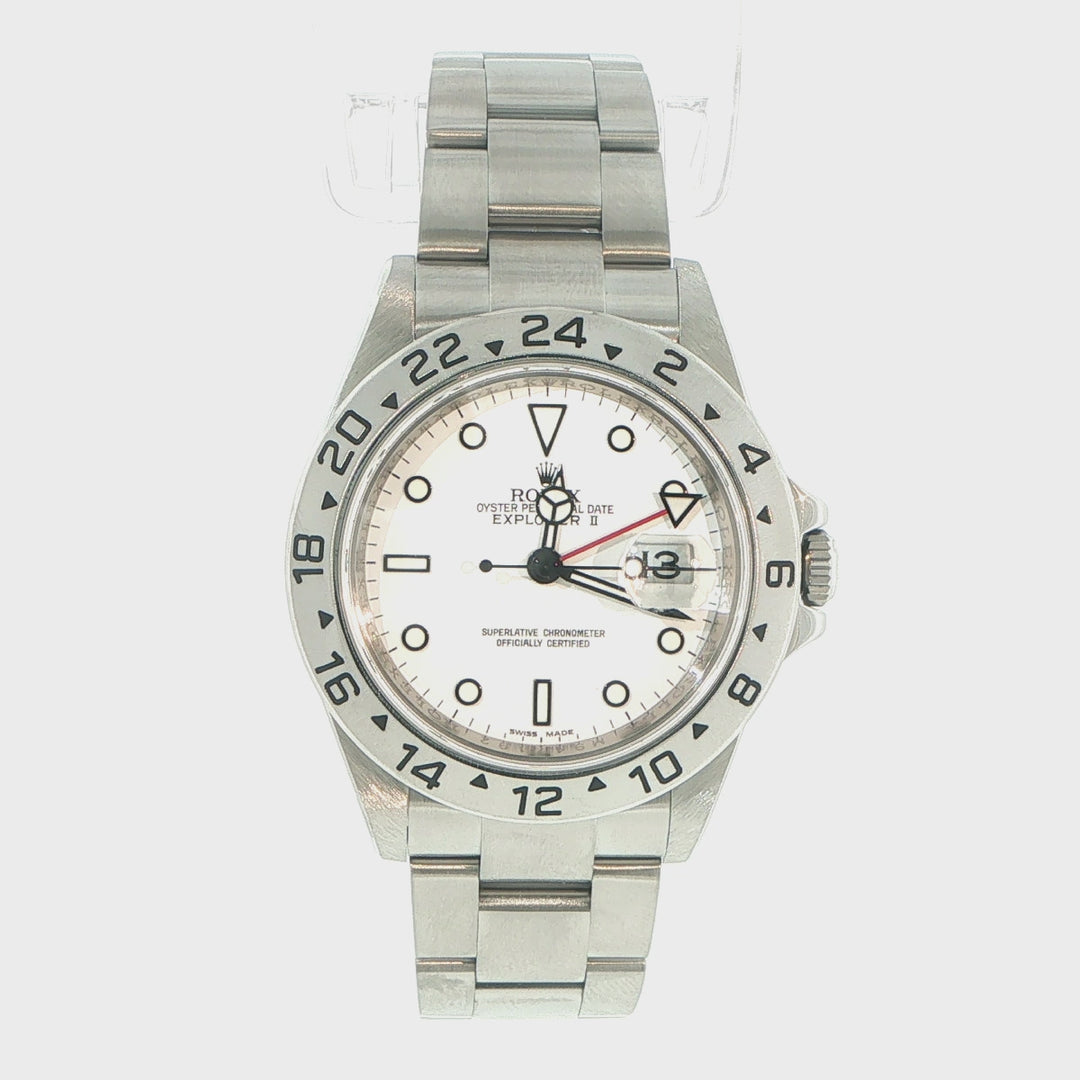 Rolex Explorer II 40mm White Dial Stainless Steel 16570T