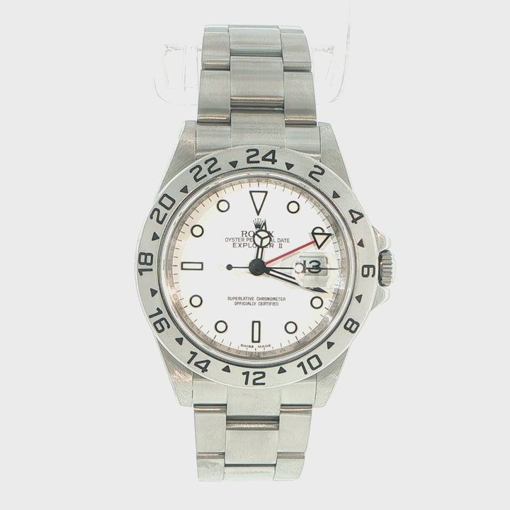 Rolex Explorer II 40mm White Dial Stainless Steel 16570T