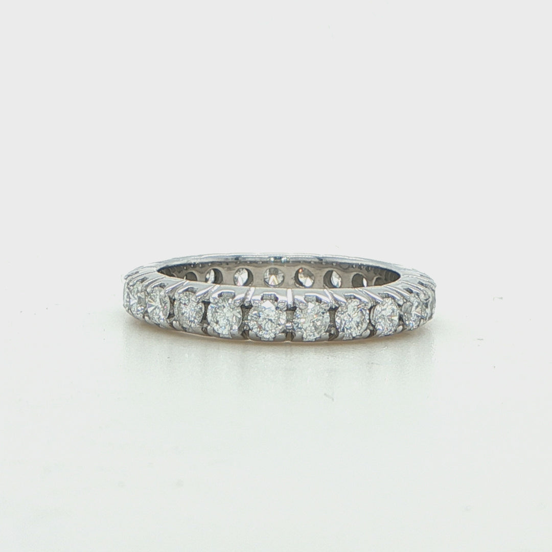 18K White Gold Diamond Eternity Band