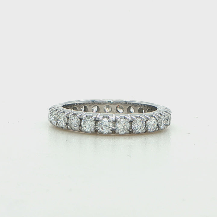 18K White Gold Diamond Eternity Band
