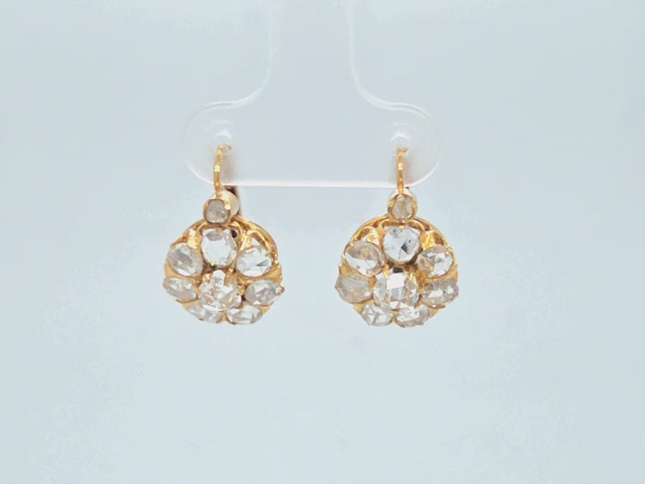 Antique Diamond Drop Earrings
