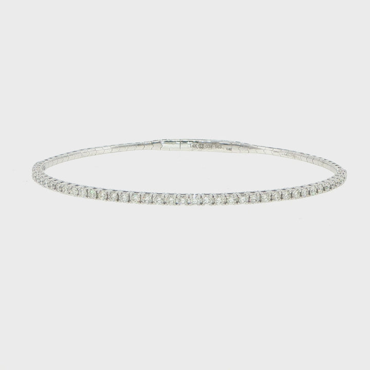 14K White Gold Diamond Bracelet
