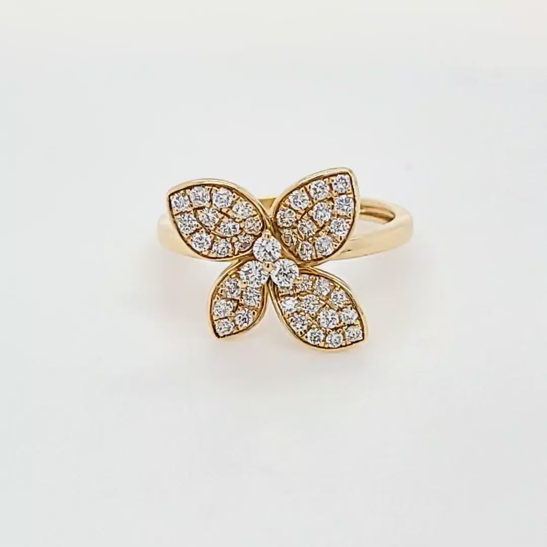 Flower Diamond Ring