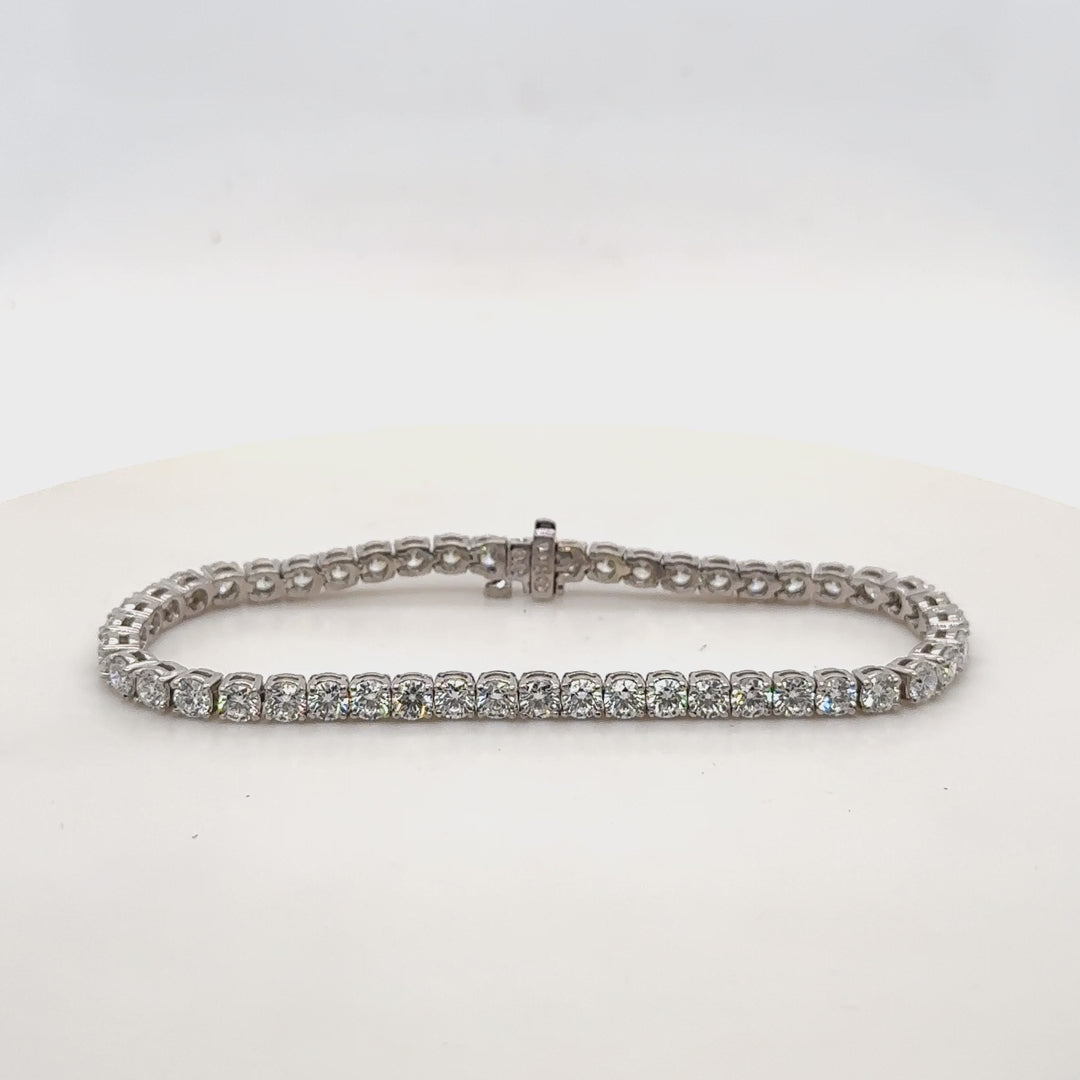 14K 4-Prong Tennis Bracelet