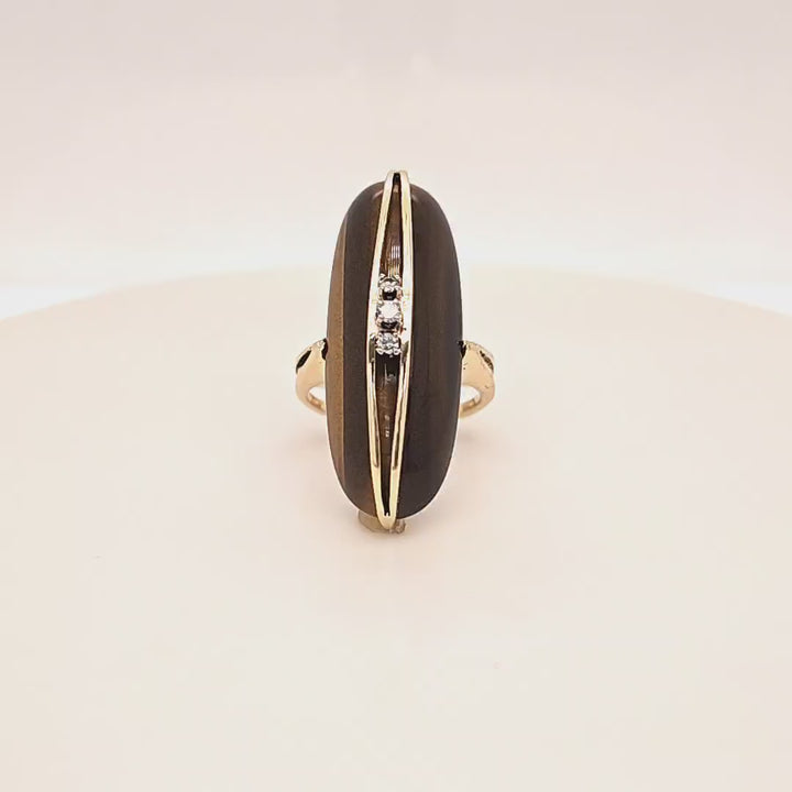 Retro Tiger Eye Ring