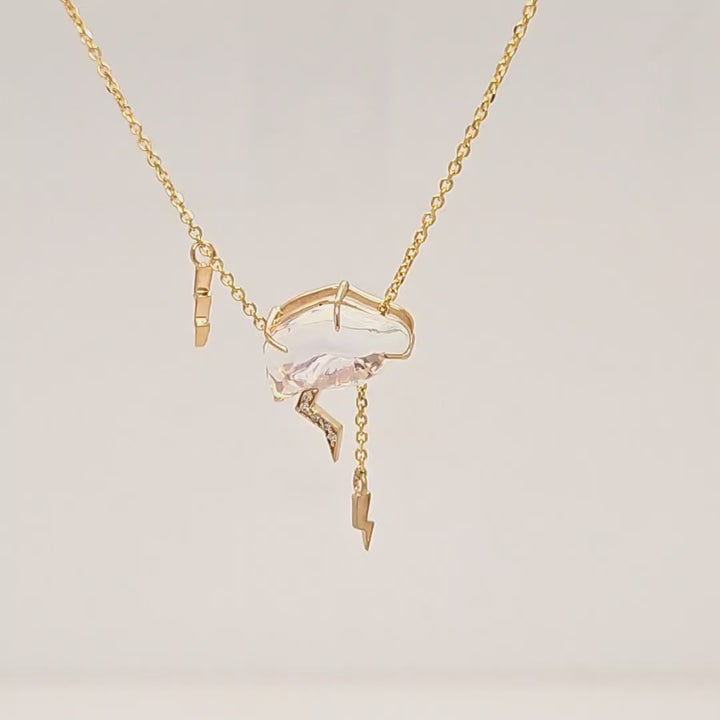 Opal Cloud Lightning Necklace