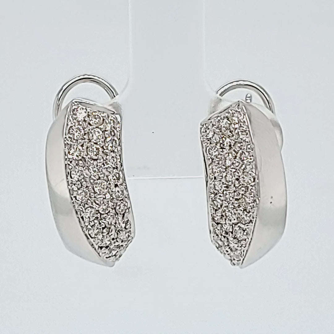 Pave diamond Earrings
