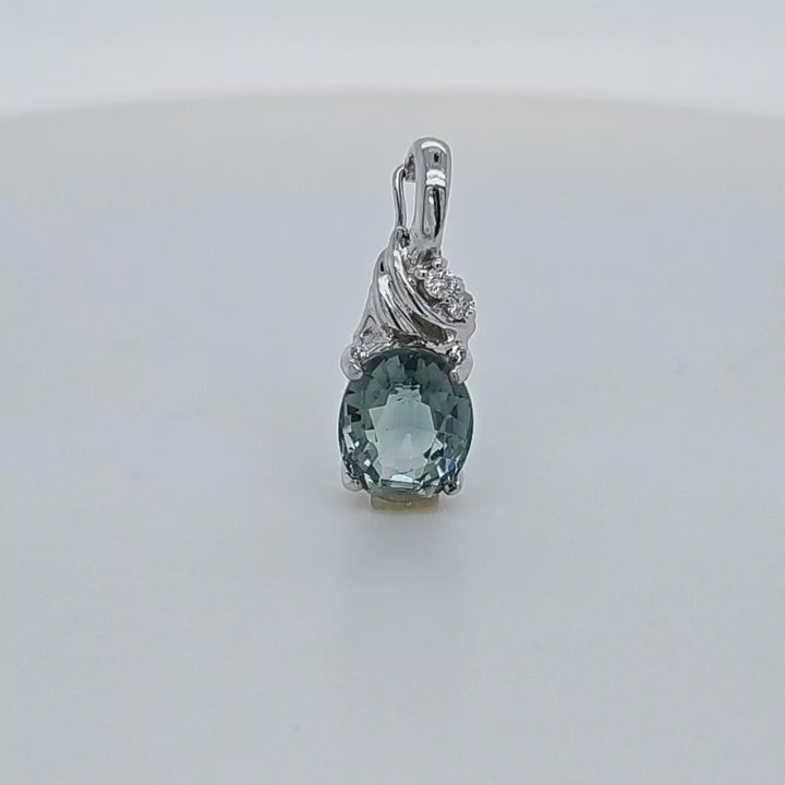 Oval Tourmaline Pendant