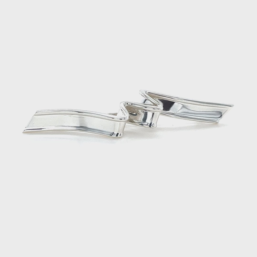Tiffany & Co. Sterling Silver Ribbon Brooch
