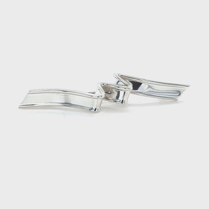 Tiffany & Co. Sterling Silver Ribbon Brooch