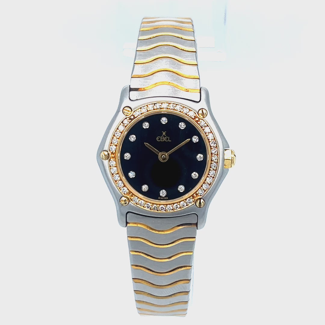 23mm Ebel Wave Mini Two-Tone Quartz Watch