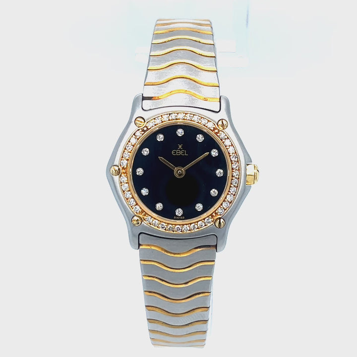 23mm Ebel Wave Mini Two-Tone Quartz Watch