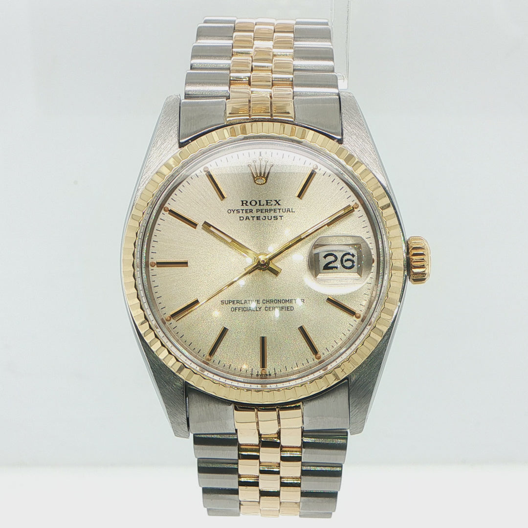 Rolex Datejust 36mm Steel & 14K Gold Champagne Dial
