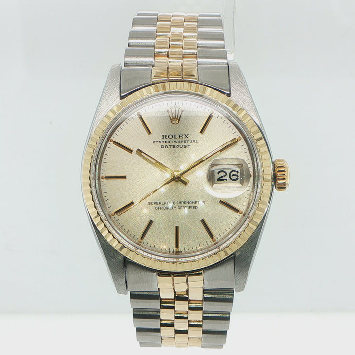 Rolex Datejust 36mm Steel & 14K Gold Champagne Dial