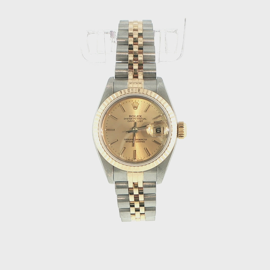 Rolex Datejust 26mm Two-Tone Champagne Dial Jubilee Bracelet