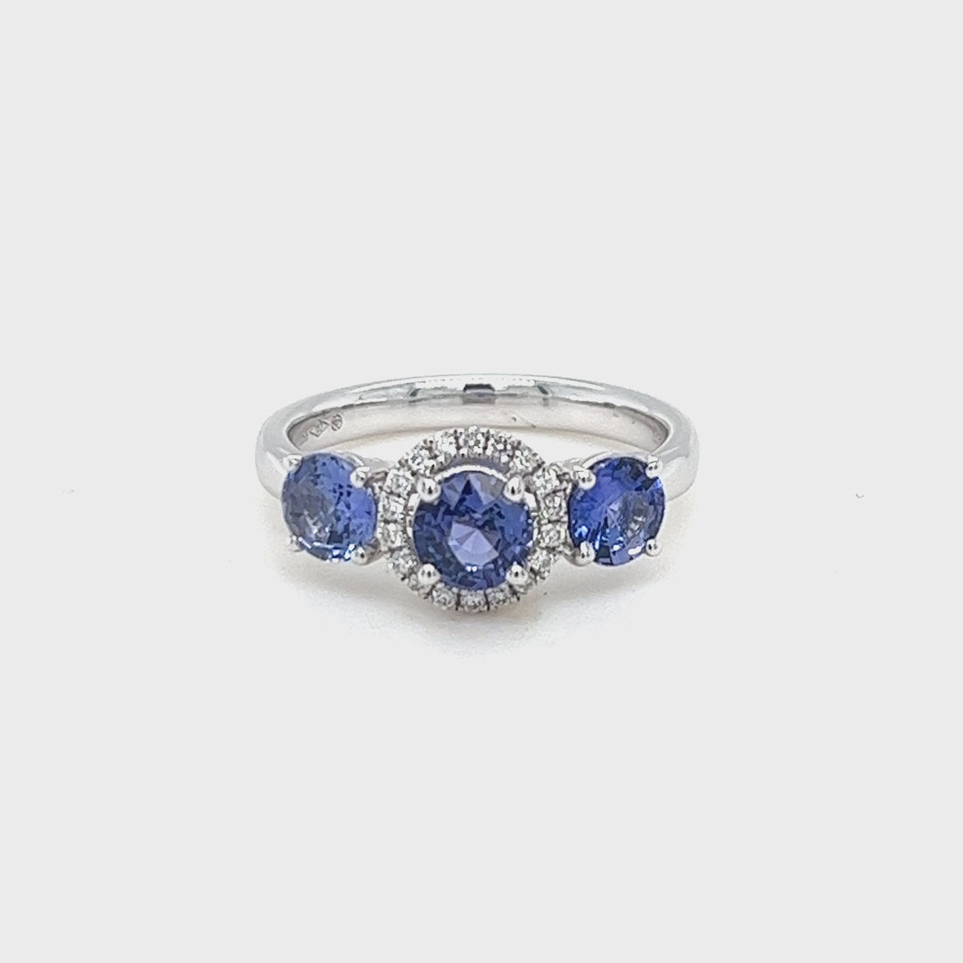 Sapphire and Diamond Ring