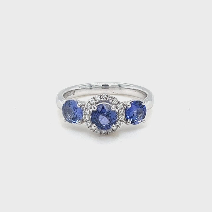 Sapphire and Diamond Ring