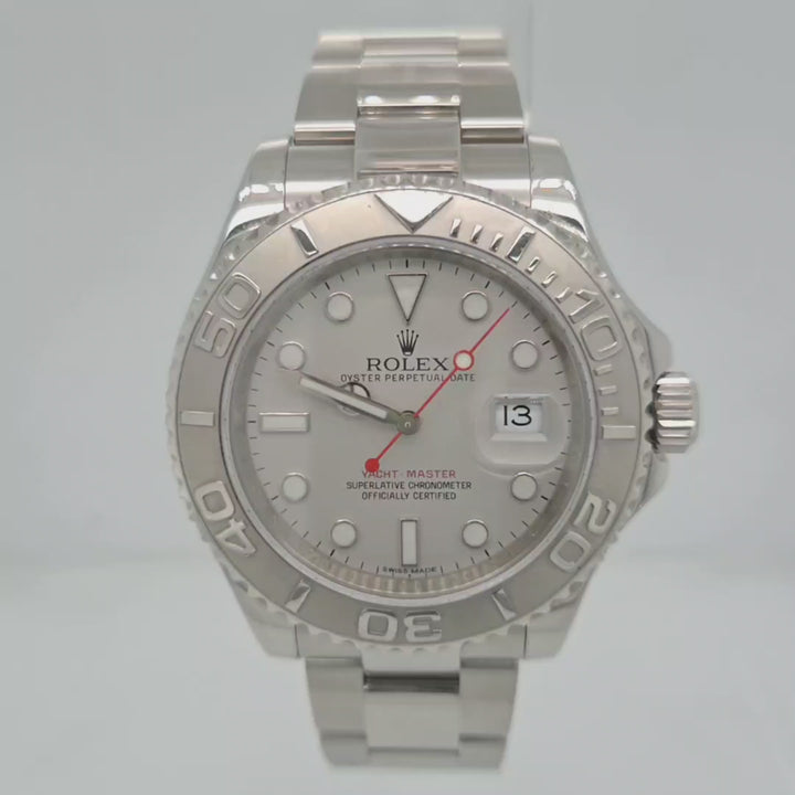 40mm Rolex Yacht-Master Platinum & Stainless Steel Automatic Watch