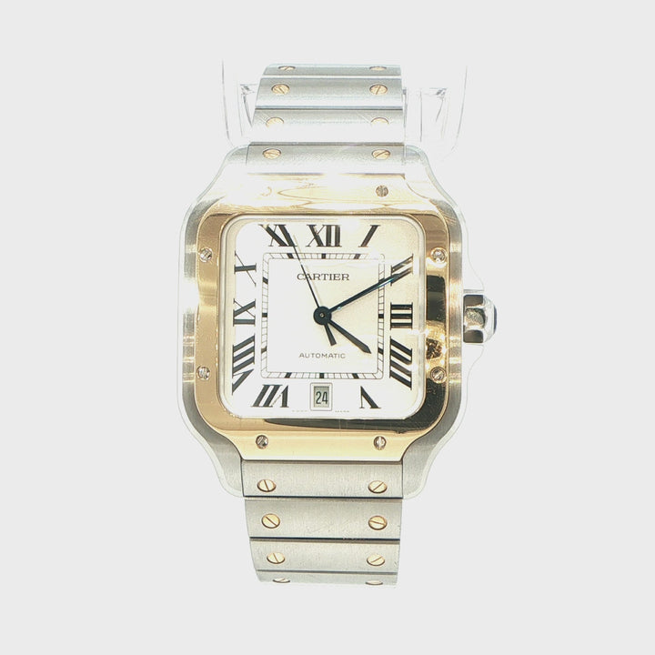 Cartier Santos Two-Tone Stainless Steel & 18K Gold Watch