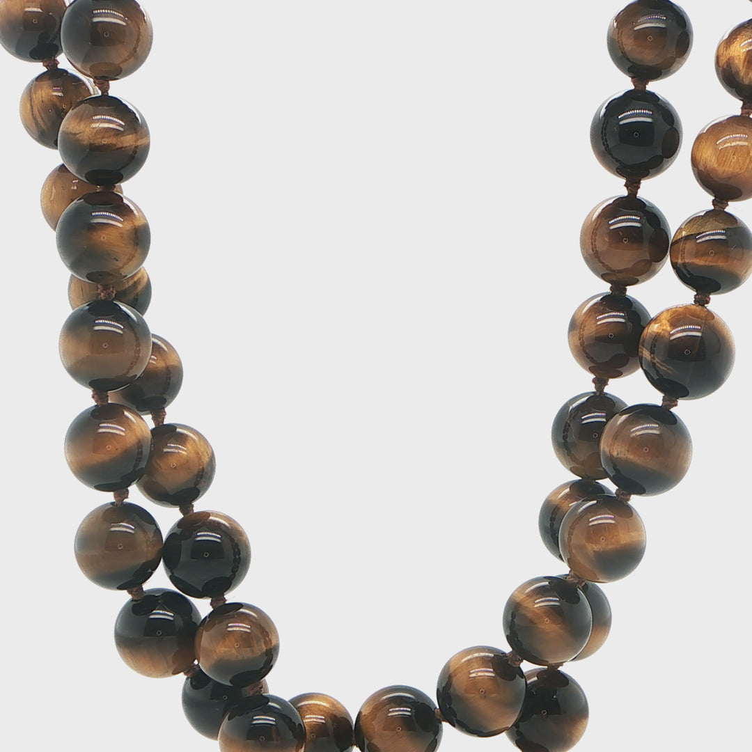 Gold Filled Tiger Eye Beaded Necklace