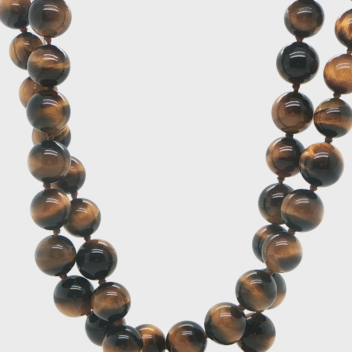 Gold Filled Tiger Eye Beaded Necklace