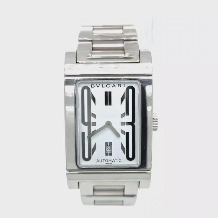 Bulgari Rettangolo Automatic Stainless Steel Watch