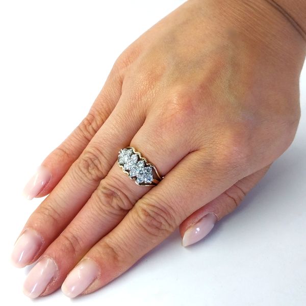 3 Row Diamond Band