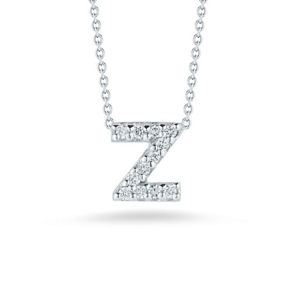 Tiny Initial ''Z'' Necklace
