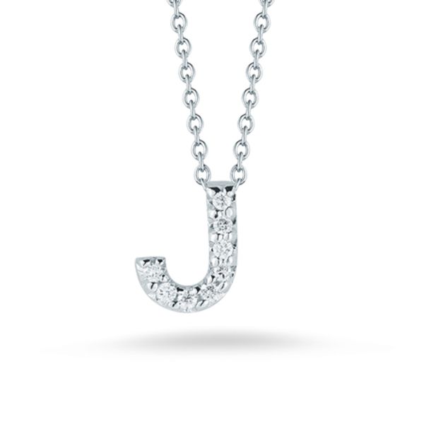 Tiny Initial ''J'' Necklace