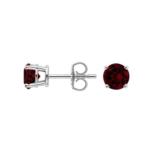 Garnet Stud Earrings