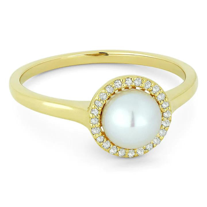 Pearl and Diamond Ring