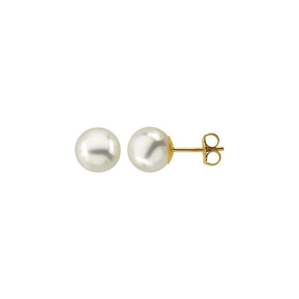 8mm Pearl Stud Earrings