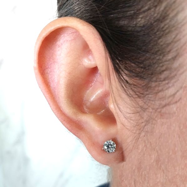 1.01 Carat Diamond Stud Earrings