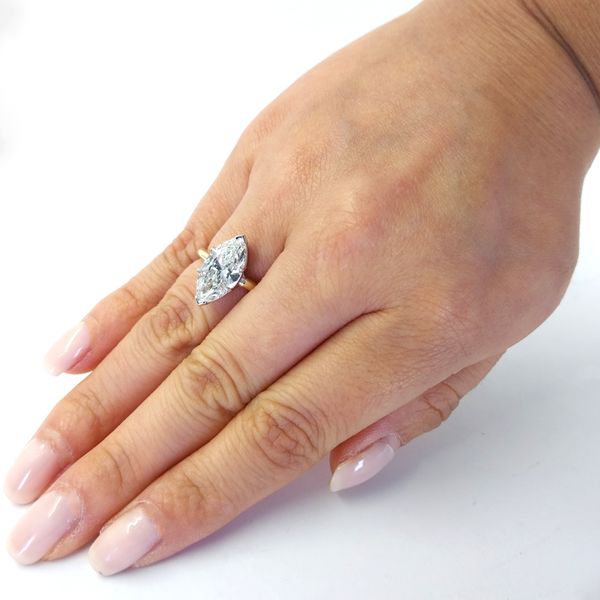 3.07 Carat Marquise Diamond Engagement Ring