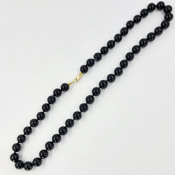 アクセサリー BLACK ONYX + GLASS BEADS BRASS NECKLACE BLACK ONYX + GLASS BEADS BRASS NECKLACE – THE SHOP YOHJI YAMAMOTO