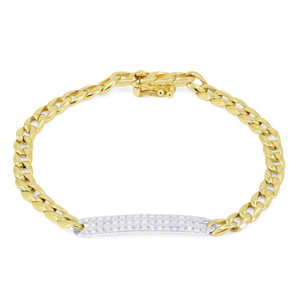 B1118WY-Cuban-Chain-Diamond-Bar-bracelet