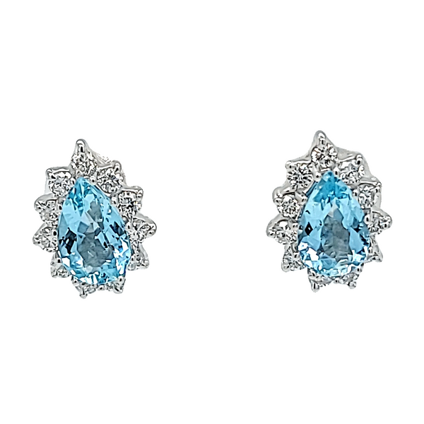 Estate-pear-shape-aquamarine-and-diamond-stud-earrings